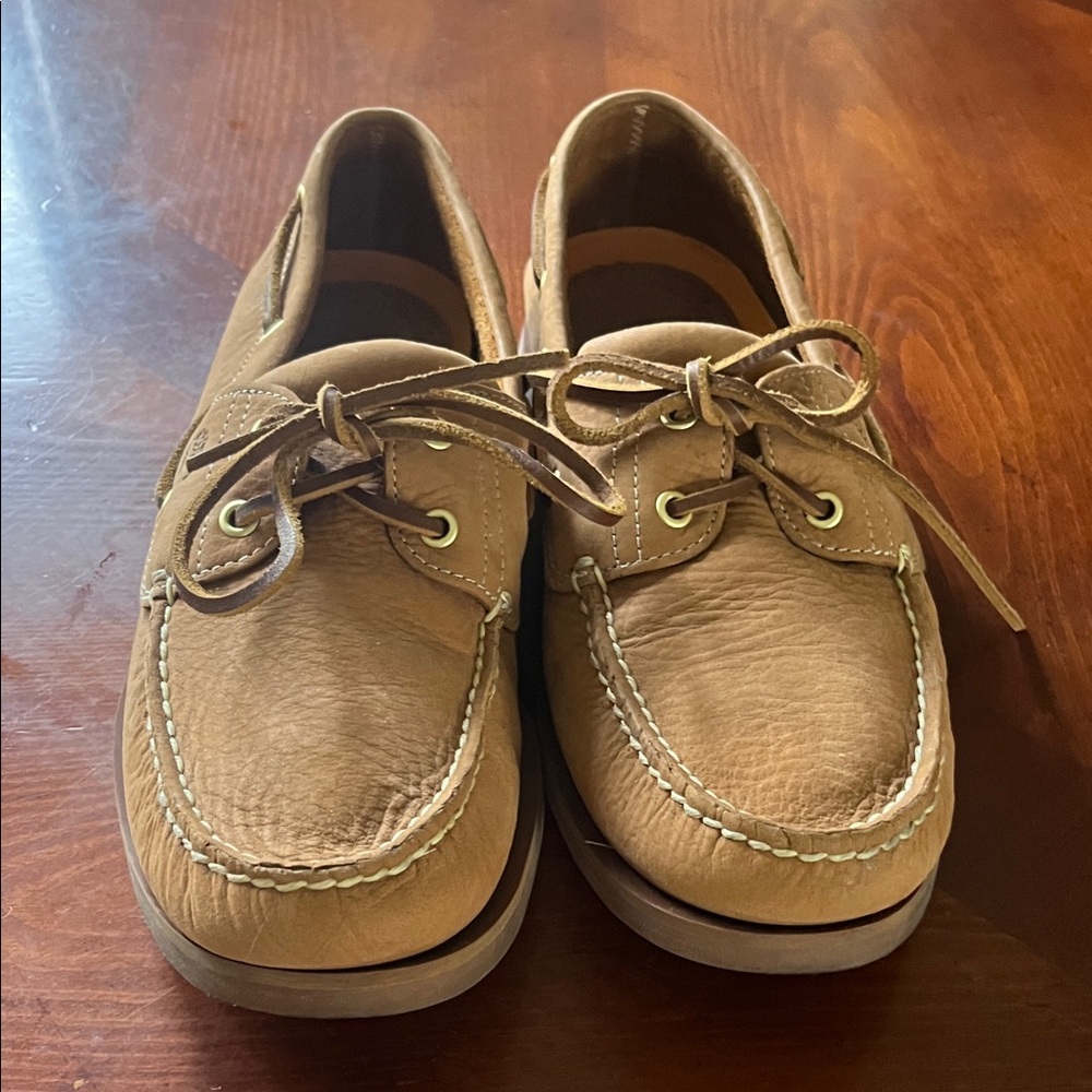 Timberland Tan Suede Topsiders US 12 UK 12.5 EU 47.5